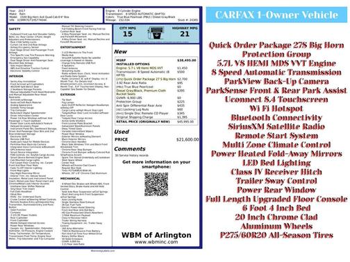 2017 RAM 1500 Big Horn