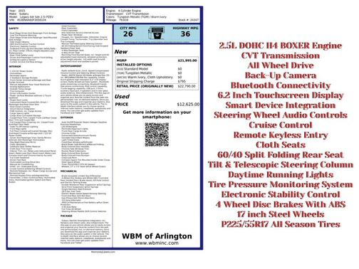 2015 Subaru Legacy Base