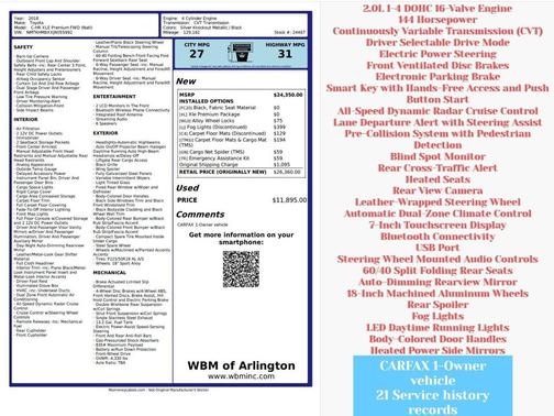 2018 Toyota C-HR XLE Premium