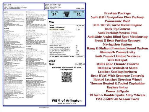 2014 Audi Q5 3.0 TDI Prestige quattro