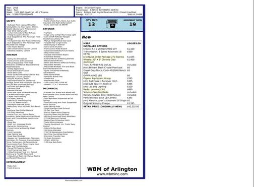 2016 RAM 1500 Tradesman/Express