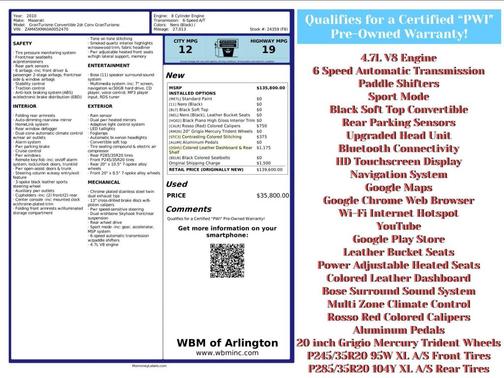 2010 Maserati GranTurismo S