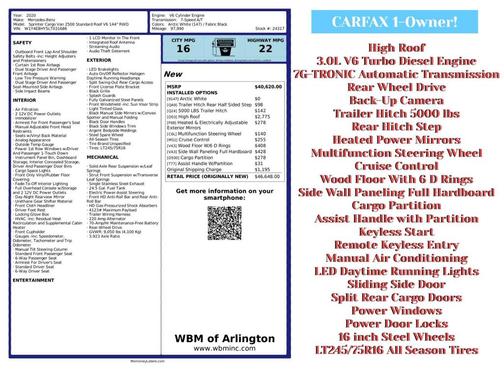 2020 Mercedes-Benz Sprinter 2500 High Roof