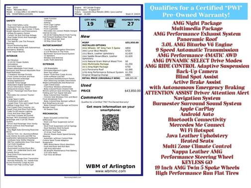 2020 Mercedes-Benz AMG C 43 4MATIC