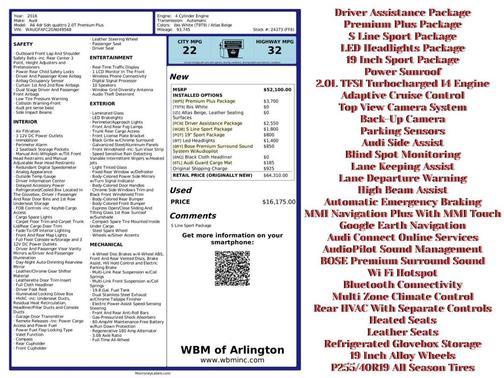 2016 Audi A6 2.0T Premium Plus