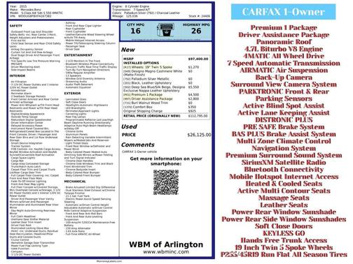 2015 Mercedes-Benz S-Class 4MATIC