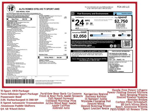 2020 Alfa Romeo Stelvio Ti Sport