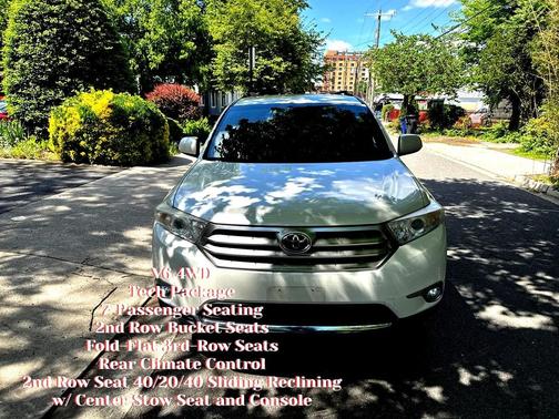 Blizzard Pearl 2012 Toyota Highlander SE