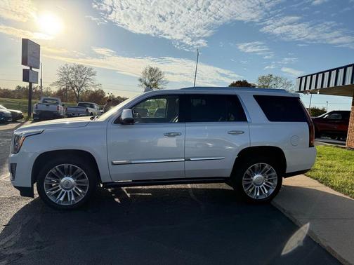 White 2016 Cadillac Escalade Platinum