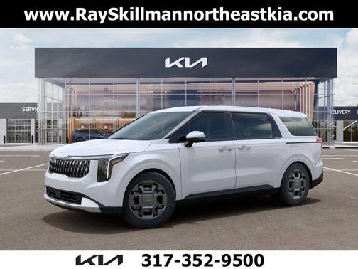 White Pearl 2026 Kia Carnival Hybrid EX