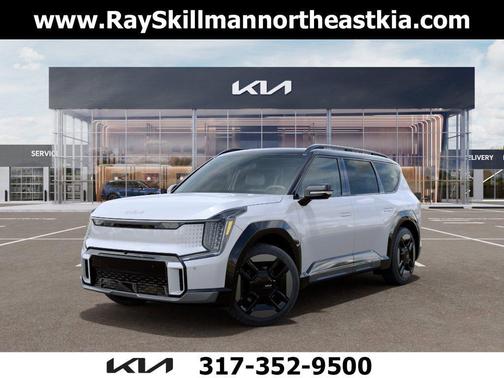Glacial White Pearl 2026 Kia EV9 GT-Line