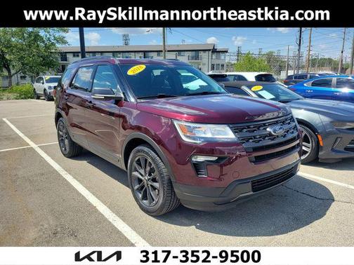 Burgundy 2018 Ford Explorer XLT