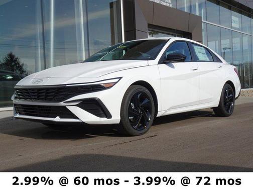 Serenity White 2026 Hyundai ELANTRA HEV SEL Sport