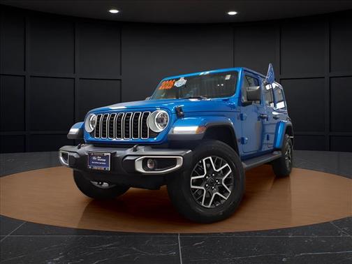 Hydro Blue Pearlcoat 2026 Jeep Wrangler 4-Door Sahara 4x4