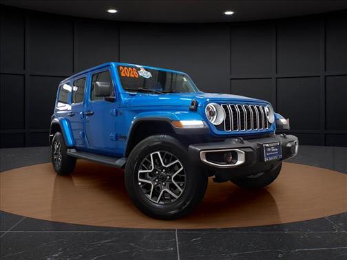 Hydro Blue Pearlcoat 2026 Jeep Wrangler 4-Door Sahara 4x4