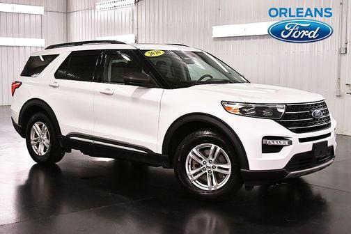 Star White Metallic Tri-Coat 2020 Ford Explorer XLT