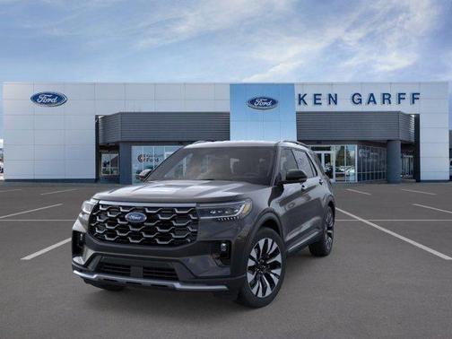 Agate Black Metallic 2026 Ford Explorer Platinum