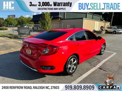Molten Lava Pearl 2020 Honda Civic LX CVT