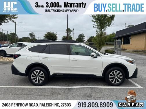 Crystal White Pearl 2020 Subaru Outback Premium CVT