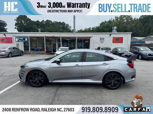 Lunar Silver Metallic 2021 Honda Civic Sport CVT