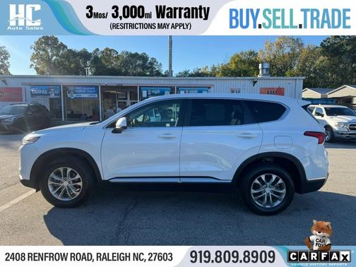 Quartz White 2020 Hyundai SANTA FE SE 2.4L Auto FWD