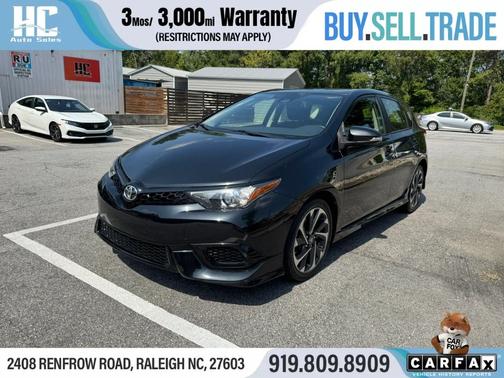 Black Sand Pearl 2018 Toyota Corolla iM Manual (Natl)