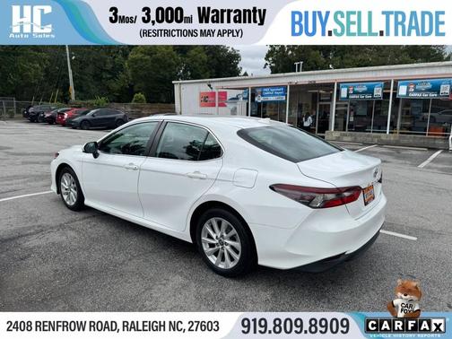 Super White 2021 Toyota Camry LE Auto (Natl)