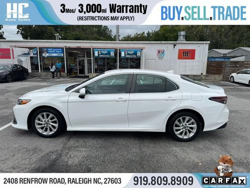 Super White 2021 Toyota Camry LE Auto (Natl)
