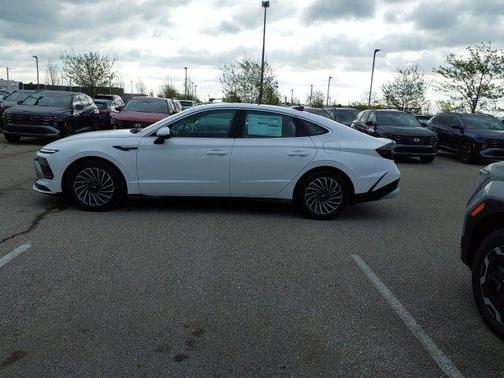 Serenity White 2026 Hyundai SONATA Hybrid Limited