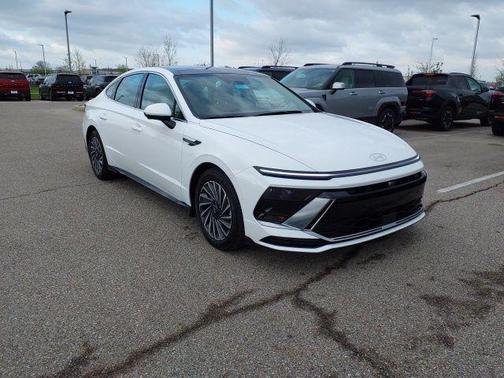 Serenity White 2026 Hyundai SONATA Hybrid Limited
