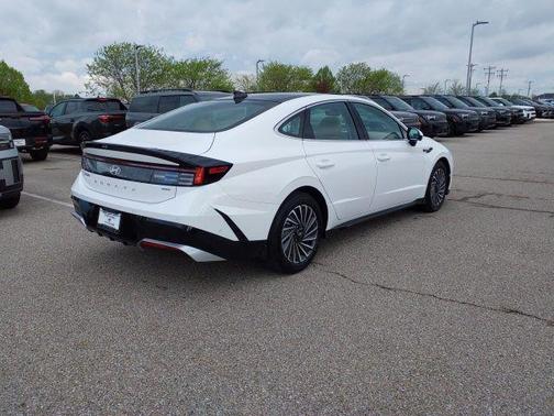Serenity White 2026 Hyundai SONATA Hybrid Limited