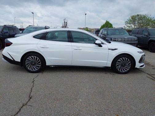Serenity White 2026 Hyundai SONATA Hybrid Limited