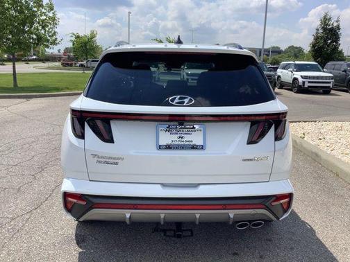 White Pearl 2024 Hyundai TUCSON Hybrid N Line