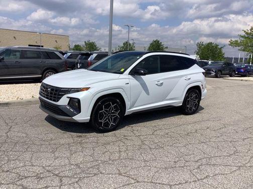 White Pearl 2024 Hyundai TUCSON Hybrid N Line