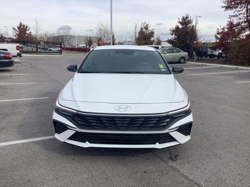 Serenity White 2025 Hyundai ELANTRA HEV SEL Sport