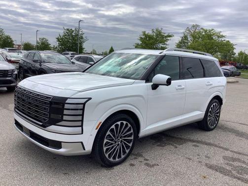 Creamy White Pearl 2026 Hyundai Palisade Hybrid Calligraphy