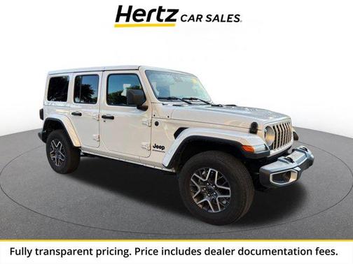 Bright White Clearcoat 2025 Jeep Wrangler 4-Door Sahara 4x4