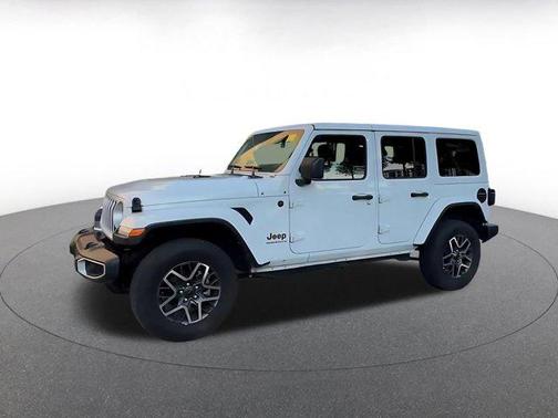 Bright White Clearcoat 2025 Jeep Wrangler 4-Door Sahara 4x4