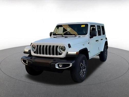 Bright White Clearcoat 2025 Jeep Wrangler 4-Door Sahara 4x4