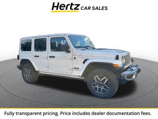 Bright White Clearcoat 2025 Jeep Wrangler 4-Door Sahara 4x4