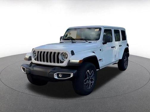 Bright White Clearcoat 2025 Jeep Wrangler 4-Door Sahara 4x4