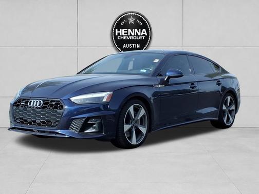 Blue 2021 Audi A5 Sportback 45 S Line Premium Plus