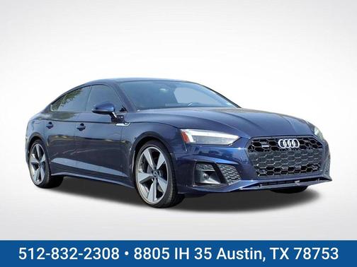 Blue 2021 Audi A5 Sportback 45 S Line Premium Plus