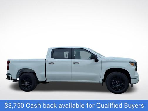 Summit White 2026 Chevrolet Silverado 1500 Custom
