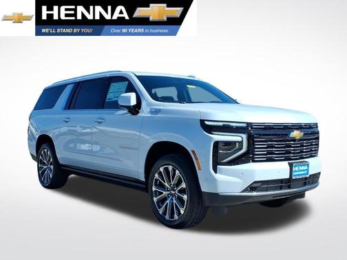Polar White Tricoat 2026 Chevrolet Suburban High Country, 4WD