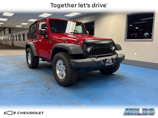 Red 2010 Jeep Wrangler Sport