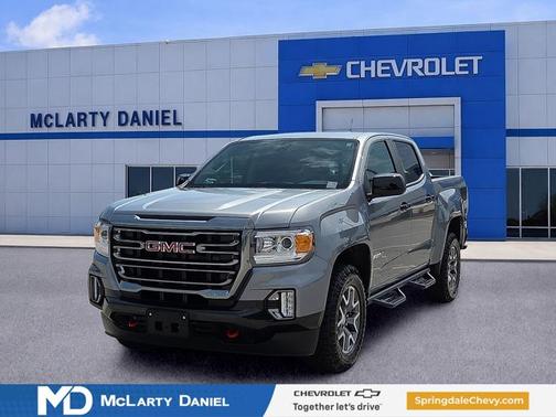Satin Steel Metallic 2022 GMC Canyon 4WD AT4 w/Leather