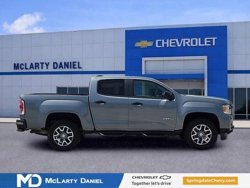 Satin Steel Metallic 2022 GMC Canyon 4WD AT4 w/Leather