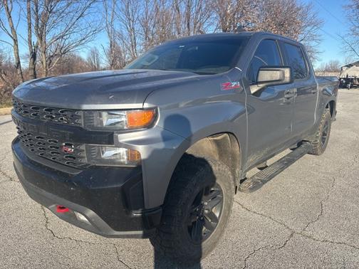 Satin Steel Metallic 2021 Chevrolet Silverado 1500 Custom Trail Boss Truck