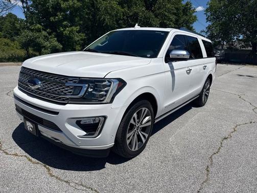Star White Metallic Tri-Coat 2020 Ford Expedition Max Platinum